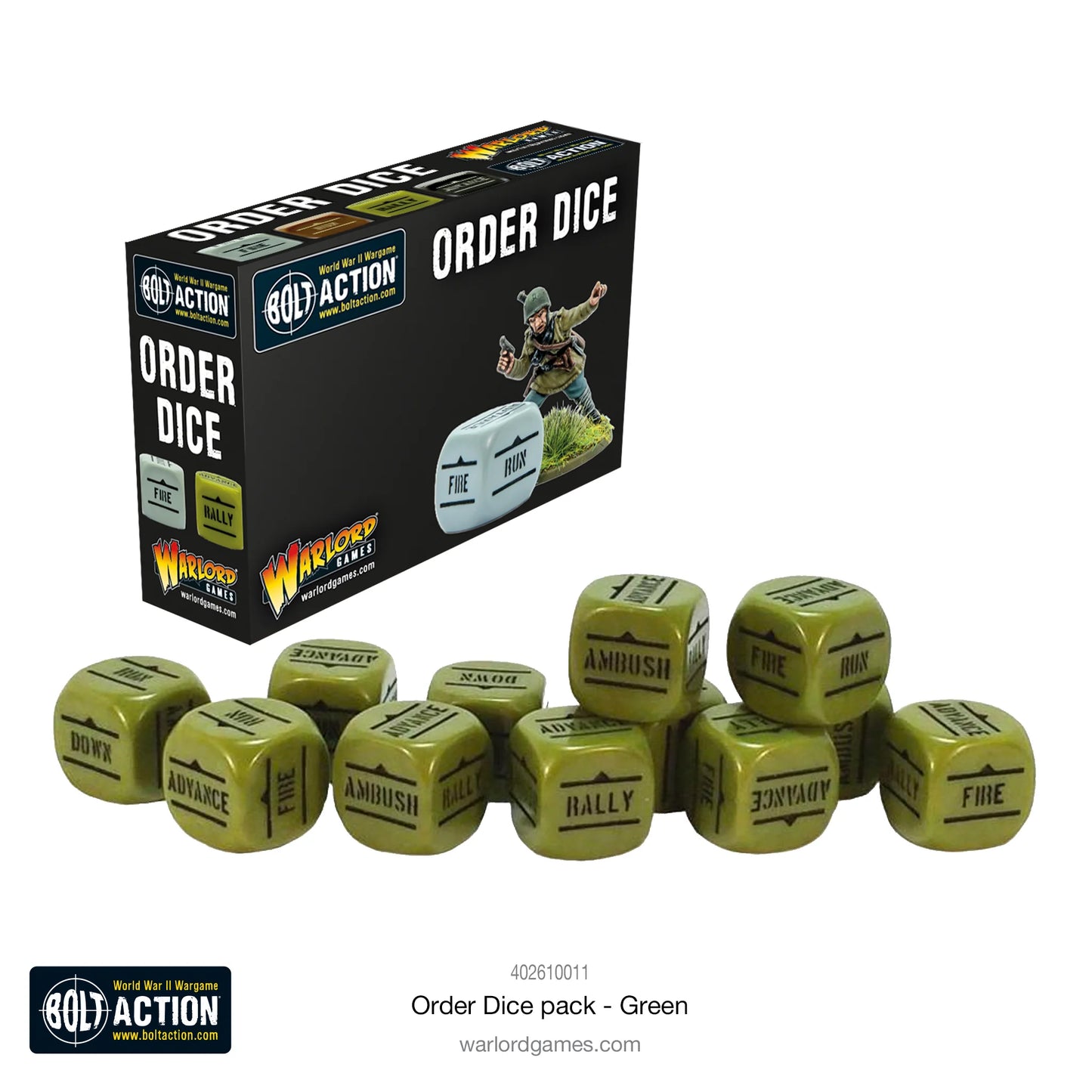Order Dice Pack - Green