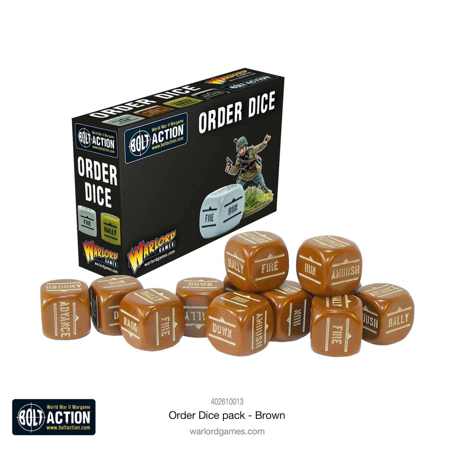 Order Dice Pack - Brown