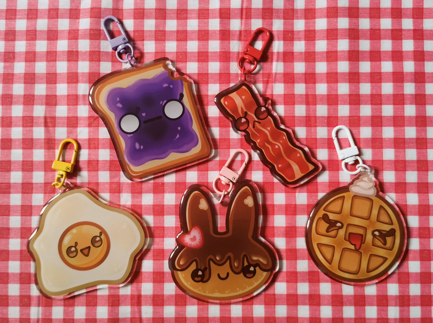 Breakfast Toast Keychain