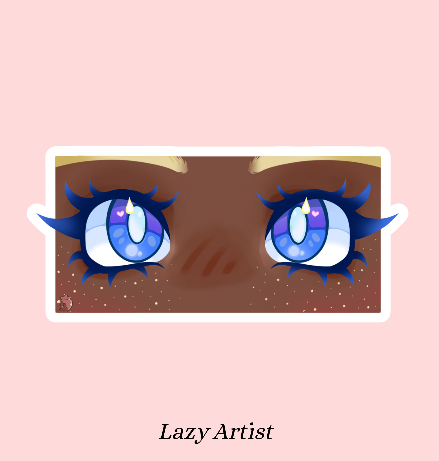 Royal Blue Eyes Sticker