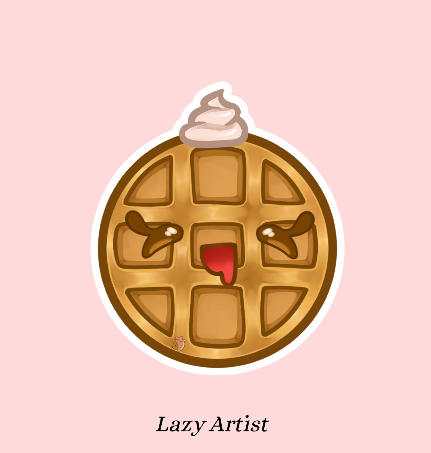 Breakfast Waffle Sticker