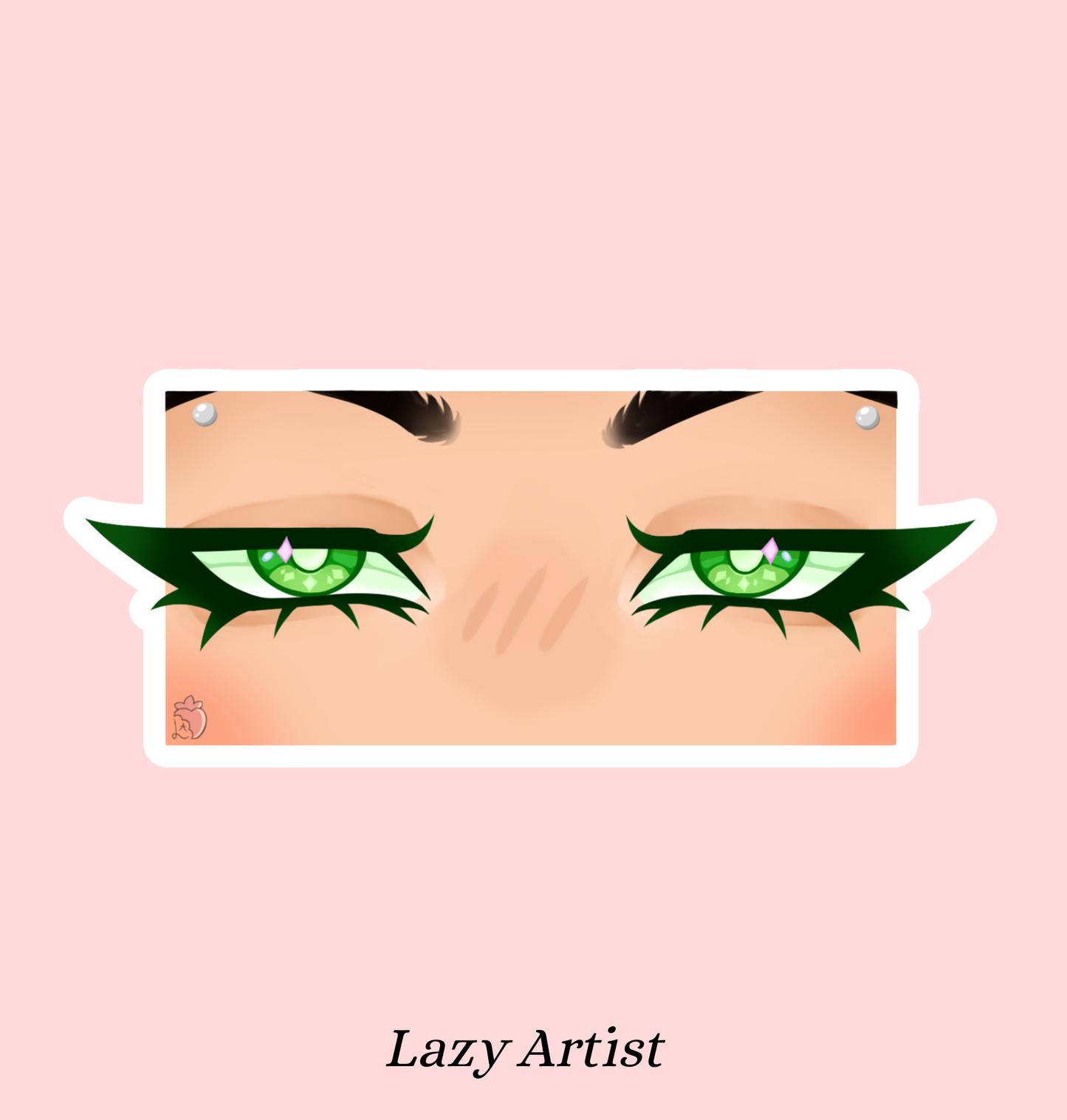 Mantis Green Eyes Sticker