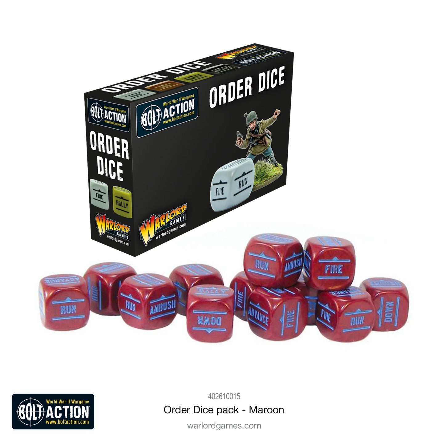 Order Dice Pack - Maroon