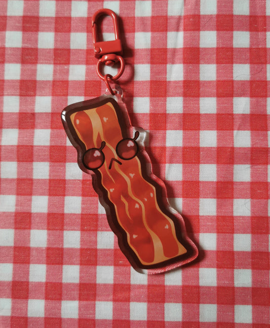 Breakfast Bacon Keychain