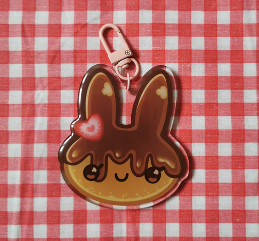 Strawberry Pancake Keychain