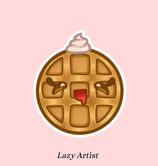 Breakfast Waffle Sticker