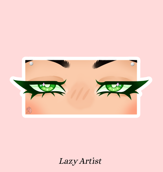 Mantis Green Eyes Sticker