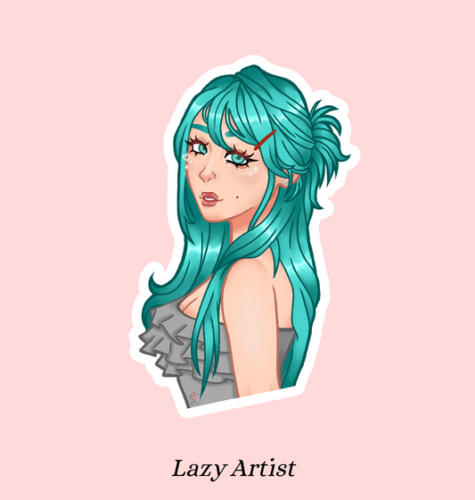 Pretty Teal Sticker