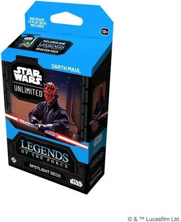 Star Wars: Unlimited Spotlight Deck -  Darth maul - Legends of the Force Display (Copy)