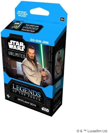 Star Wars: Unlimited Spotlight Deck -  QuiGonJinn - Legends of the Force Display